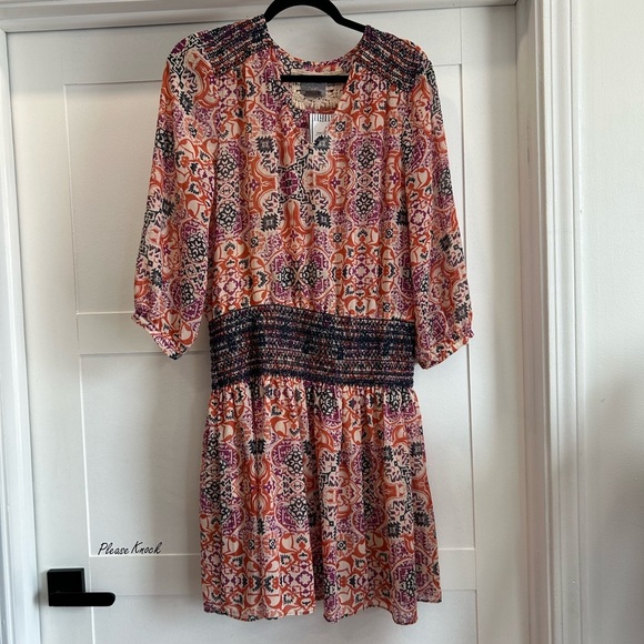 Vanessa Virginia Anthropologie day tripper Multicolor Dress size LP - Picture 1 of 8